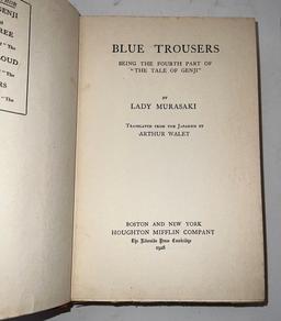 "The Tale Of Genji" Part Four: Blue Trousers By Lady Murasaki 1928