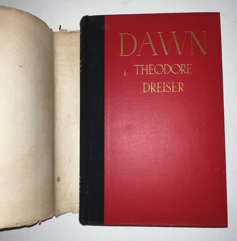 "Dawn Autobiography Of Early Youth" By Theodore Dreiser 1931