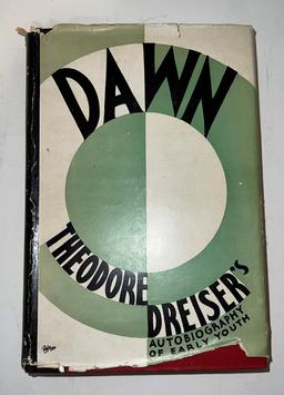 "Dawn Autobiography Of Early Youth" By Theodore Dreiser 1931