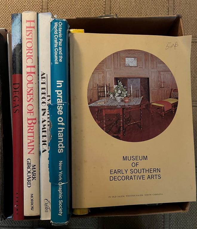 3 Box Lots Tabletop And Reference Books