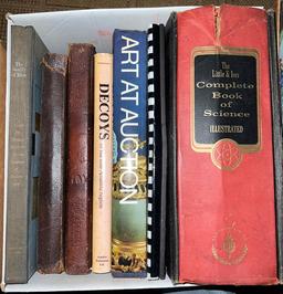 3 Box Lots Tabletop And Reference Books