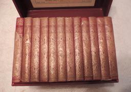 Shakespeare's Complete Works Pembroke Edition In Original Burgundy Cloth Slipcase