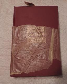 Shakespeare's Complete Works Pembroke Edition In Original Burgundy Cloth Slipcase