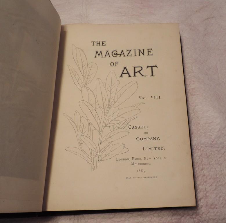 Folio Size The Magazine Of Art Volume Vlll, 1885