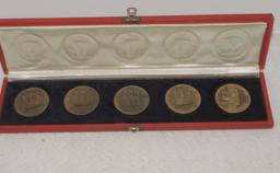 Defenders Of American Freedom 5 Bronze Medal Set Branches Of The Military
