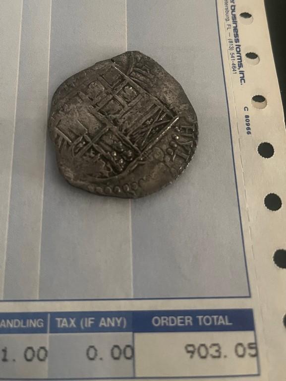 Original Shipwreck Coin from The Nuestra Senora De Atocha with Certificate