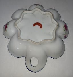 Lot of Two Highly Decorated Porcelain Pieces