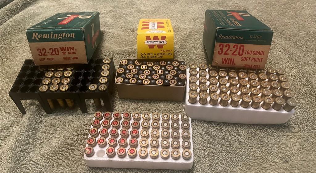 Lot of 32-20 and 32 Ammo