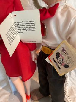 Pair of Presents Dolls featuring "Blondie and Dagwood"