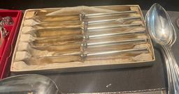 Mixed Lot Silverplate Flatware & Serving Ware