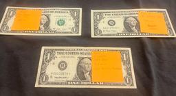 Lot Of 5 Collectible Low Mintage Star $1.00 Notes