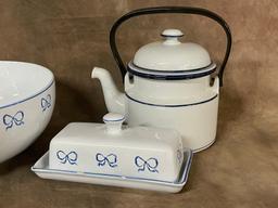 ZRike Ruban Blue Kitchenware And Dansk Bistro Teapot