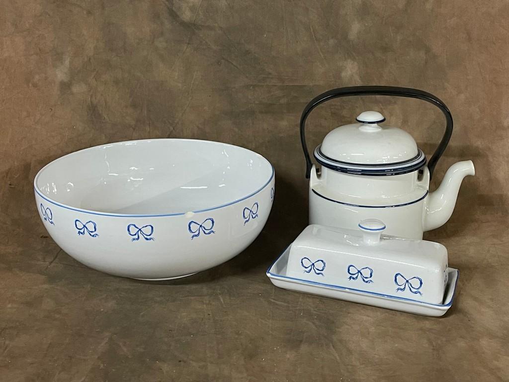 ZRike Ruban Blue Kitchenware And Dansk Bistro Teapot