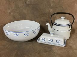 ZRike Ruban Blue Kitchenware And Dansk Bistro Teapot