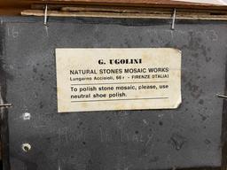 G. Ugolini Natural Stone Mosaic Work In Frame