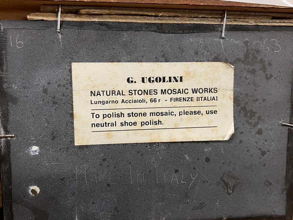 G. Ugolini Natural Stone Mosaic Work In Frame