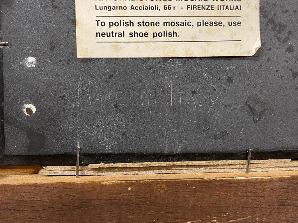 G. Ugolini Natural Stone Mosaic Work In Frame