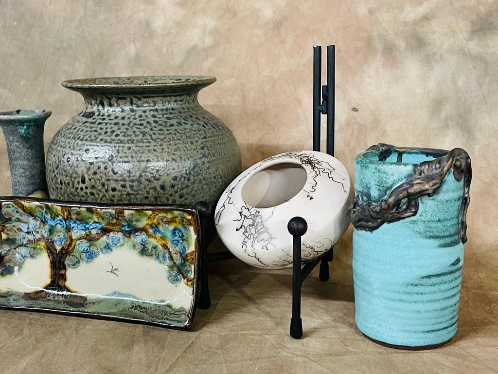 6 Pieces Of Handmade Studio Pottery