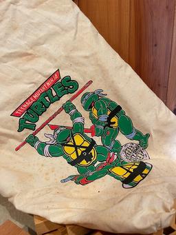 Wood Play Blocks In Ninja Turtle Bag