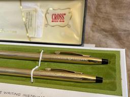 12K Gold Filled Cross Pen/Pencil Set In Box
