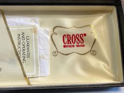 12K Gold Filled Cross Pen/Pencil Set In Box