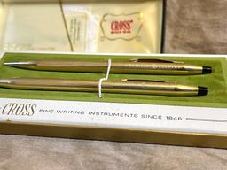 12K Gold Filled Cross Pen/Pencil Set In Box