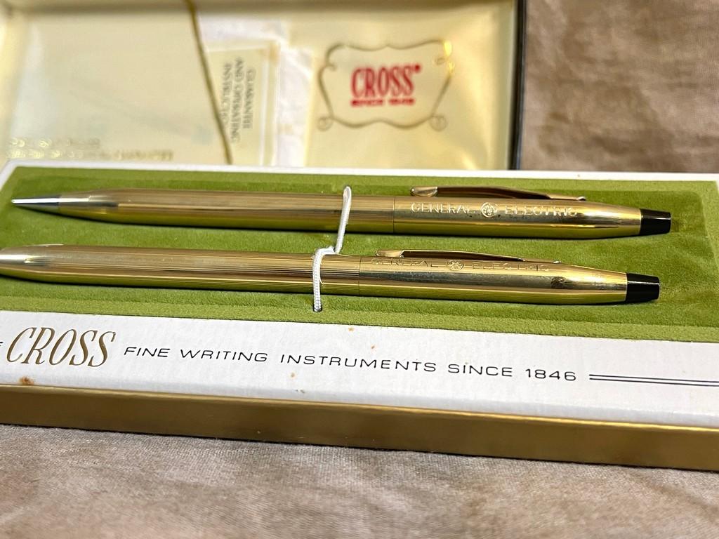 12K Gold Filled Cross Pen/Pencil Set In Box