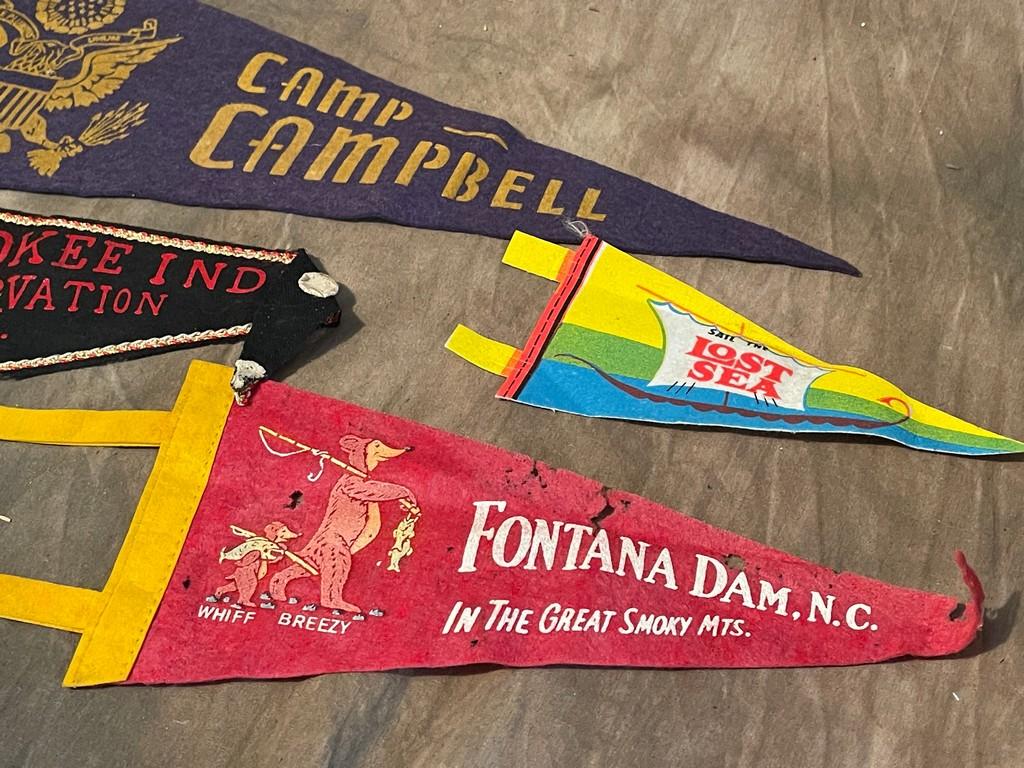 Collection Of Old Pennants