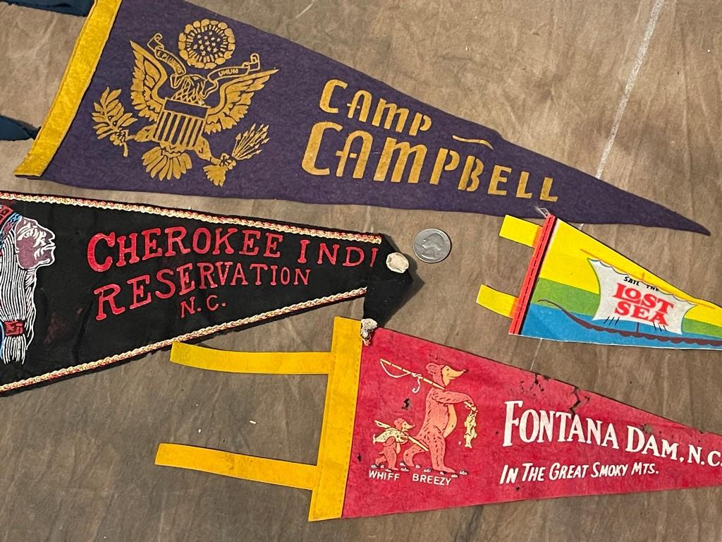Collection Of Old Pennants