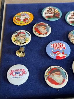 Cool Collection Of New And Old Christmas Pin Back Celluloid Buttons