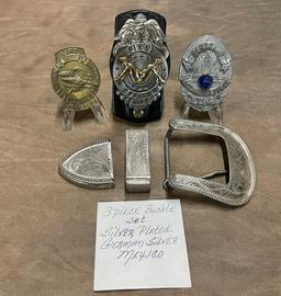 Lot of (4) Belt Buckles