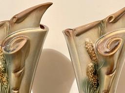 Pair Of Hull Pottery Vases