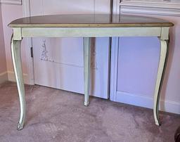 French Provincial Demilune Hall Table