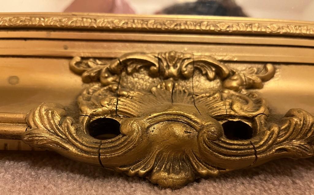 Plaster Gold Gild Mirror