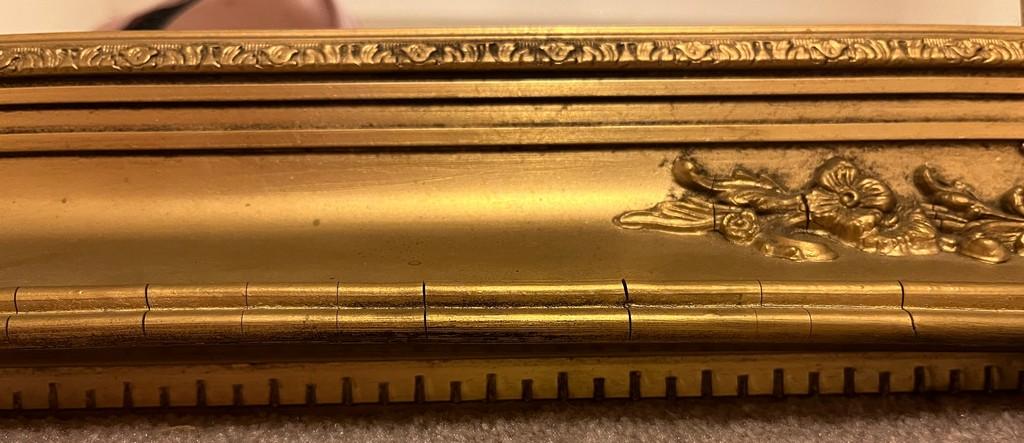 Plaster Gold Gild Mirror