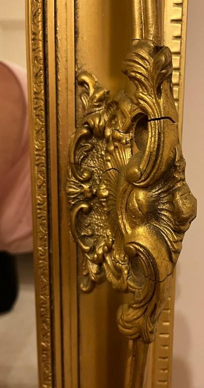 Plaster Gold Gild Mirror