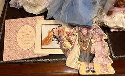 Lot of Five Bisque Dolls