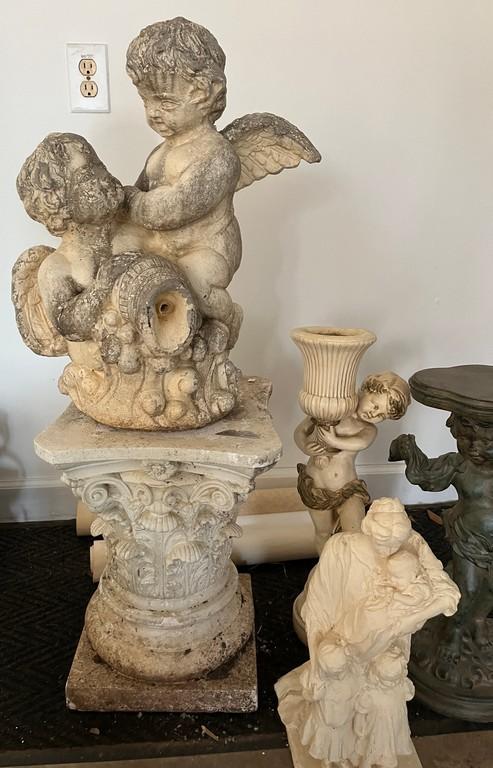 Lot of Concrete Yard Items