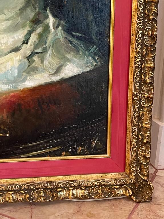 Oil On Canvas By Ribiera