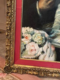 Oil On Canvas By Ribiera