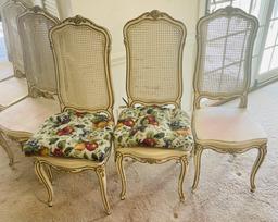 Set Of 6 French Provincial Dinning Chairs