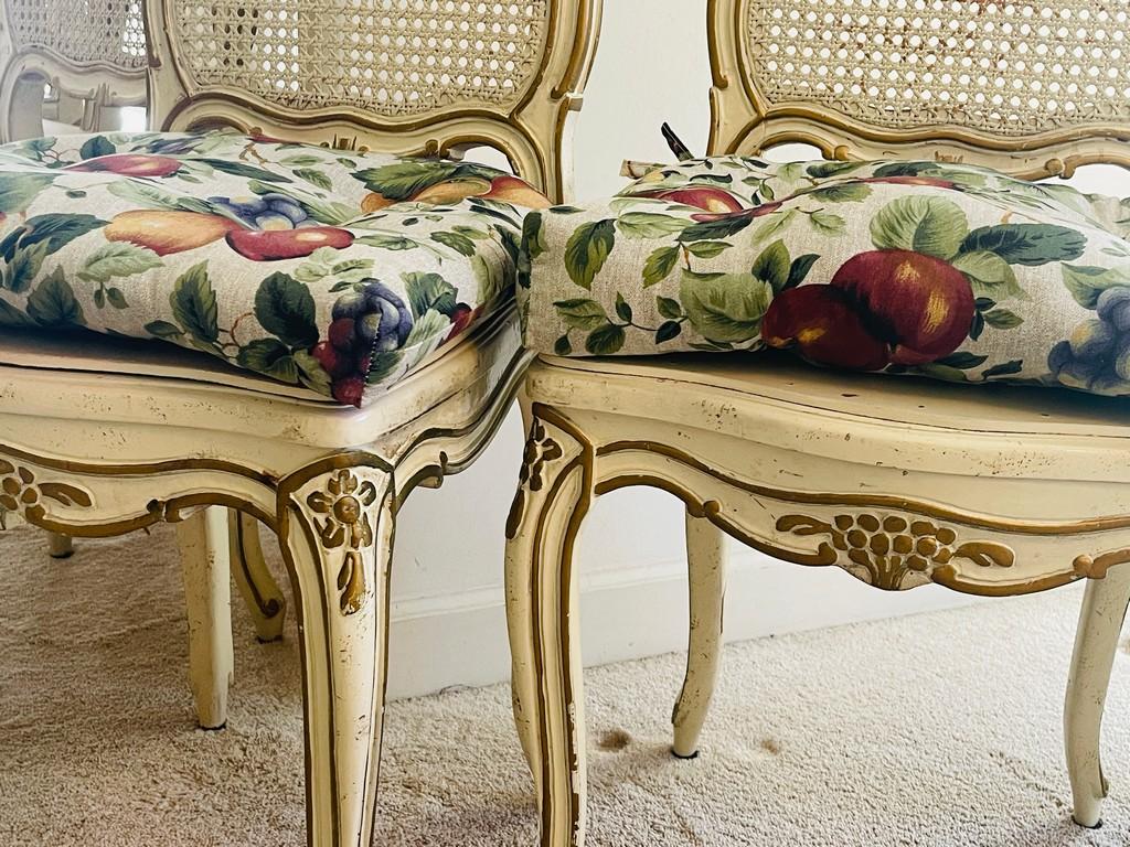 Set Of 6 French Provincial Dinning Chairs
