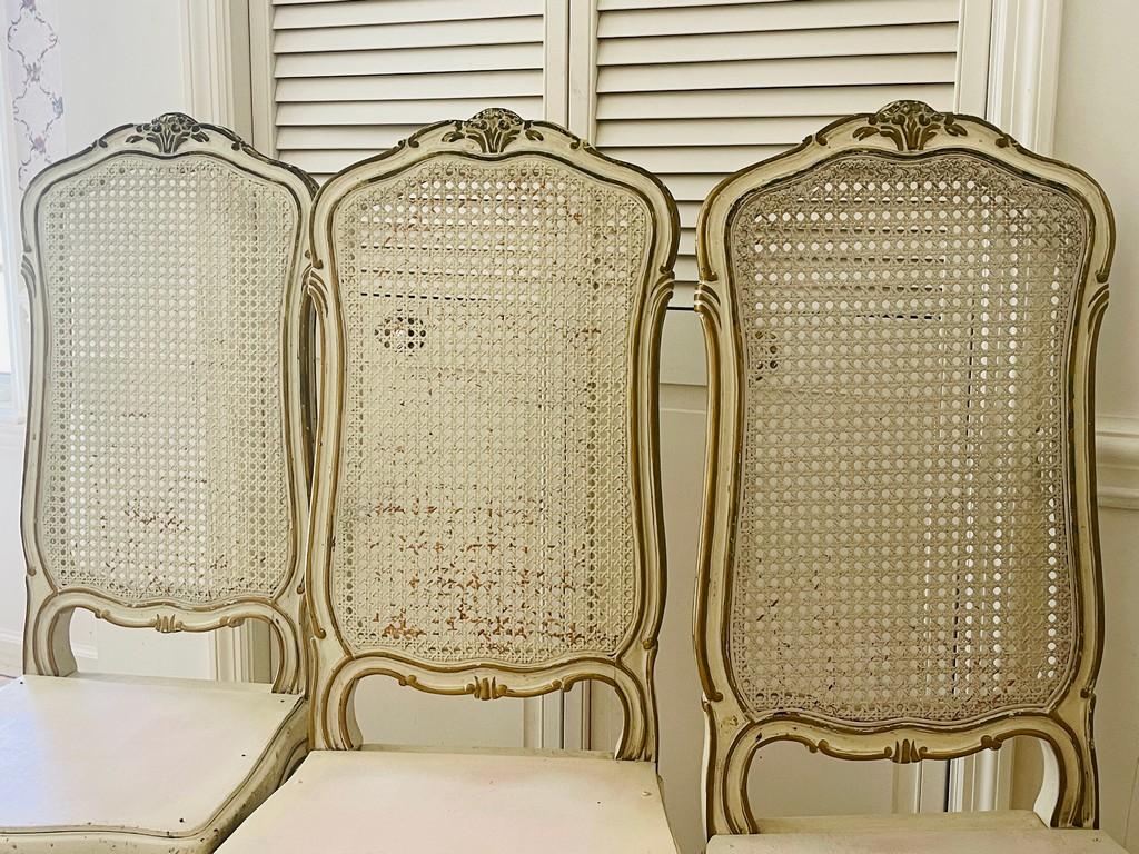 Set Of 6 French Provincial Dinning Chairs
