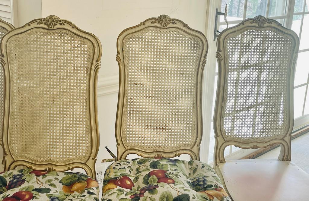 Set Of 6 French Provincial Dinning Chairs