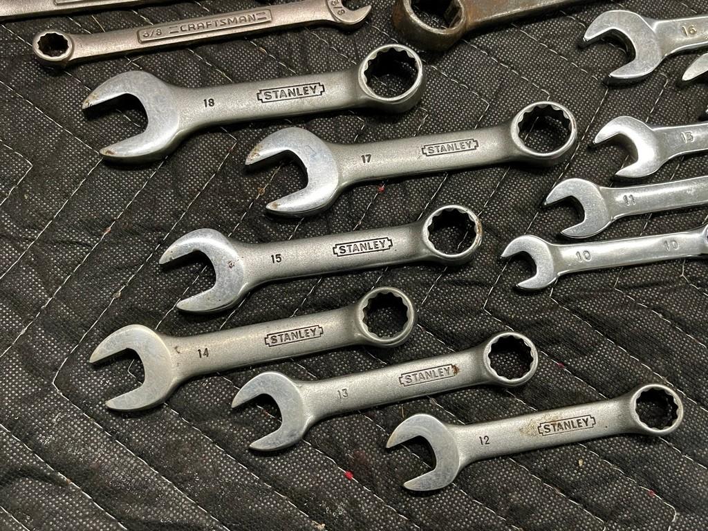 Standard & Metric Wrench Lot