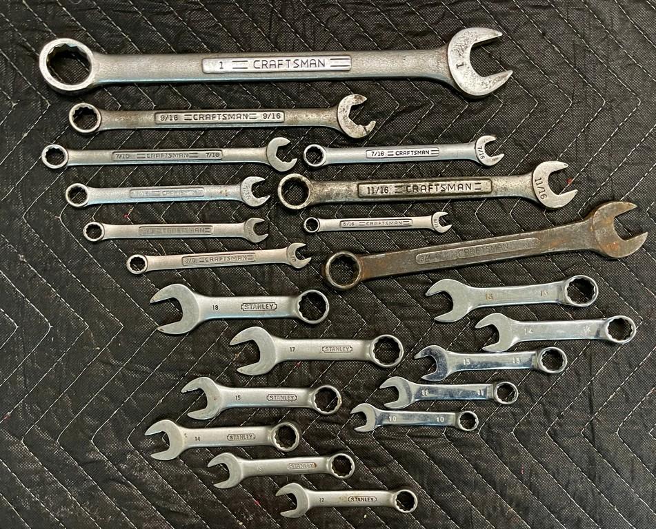 Standard & Metric Wrench Lot