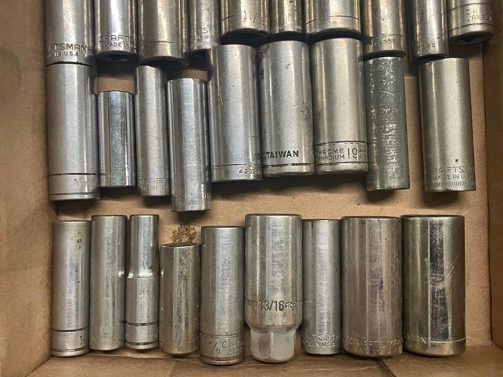 3/8 Deep Well Socket Lot