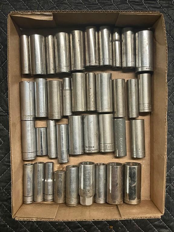 3/8 Deep Well Socket Lot