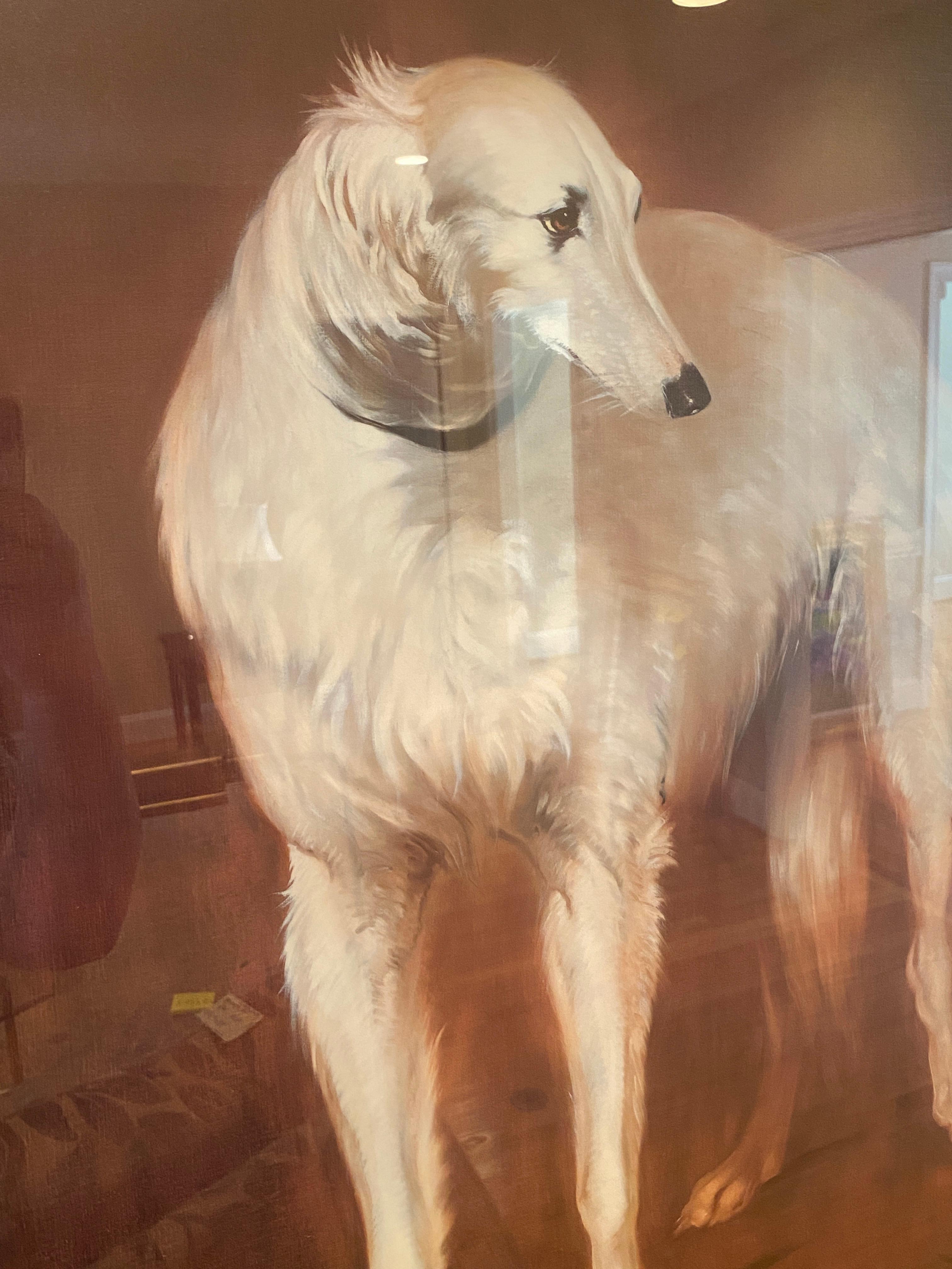 Borzoi Hound by Bernard de Claviere D'Hust