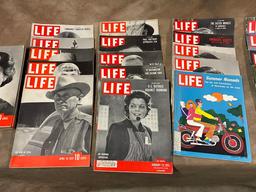 Lot of 1950s and 60s  Life Magazines